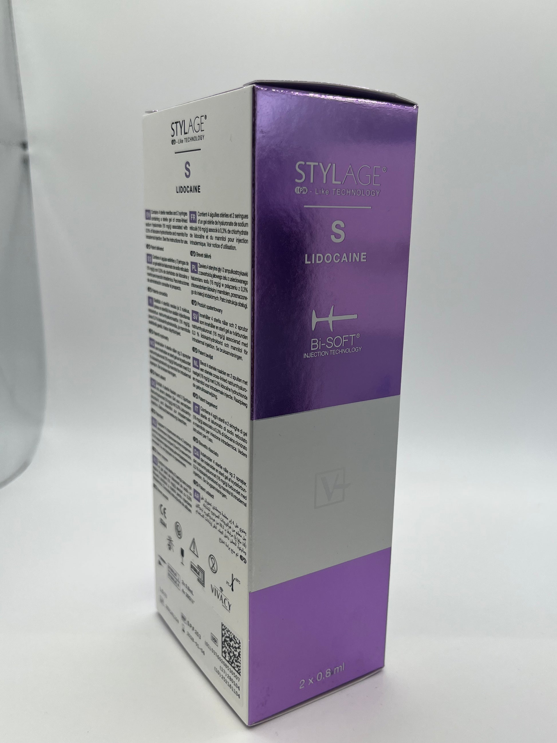Stylage S dermal filler box back