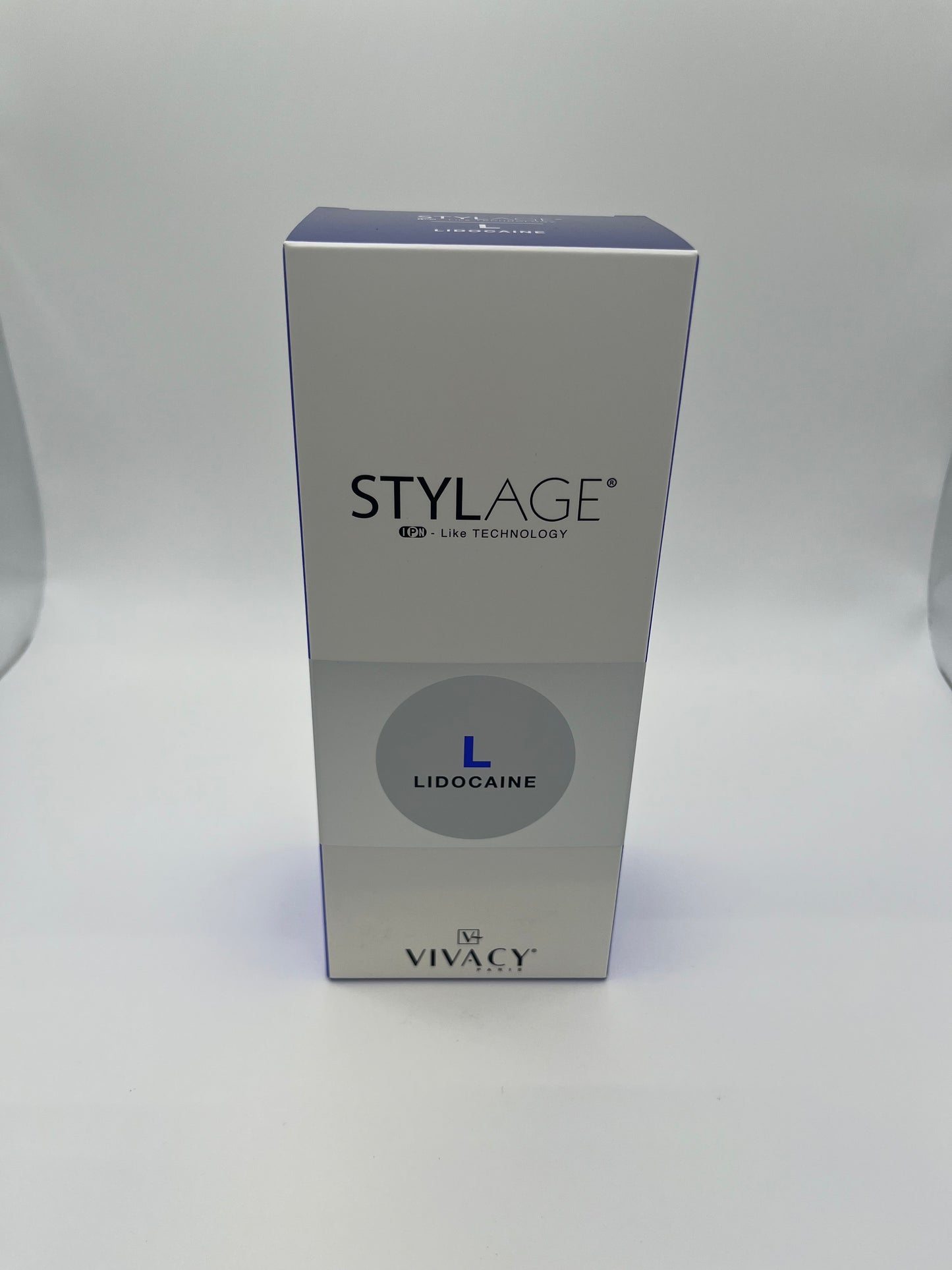 Stylage L hyaluronic acid filler packaging