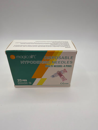Pink 4-Pin Multi Needle 34G (Mesotherapy Micro Needle)