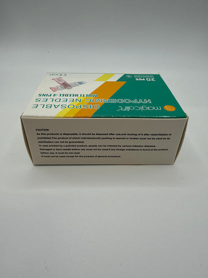 Pink 4-Pin Multi Needle 34G (Mesotherapy Micro Needle)
