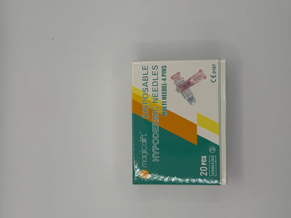 Pink 4-Pin Multi Needle 34G (Mesotherapy Micro Needle)