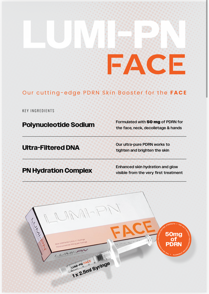 LUMI-PN FACE | 1×2.5ml per pack | Polynucleotide (PDRN) 50mg