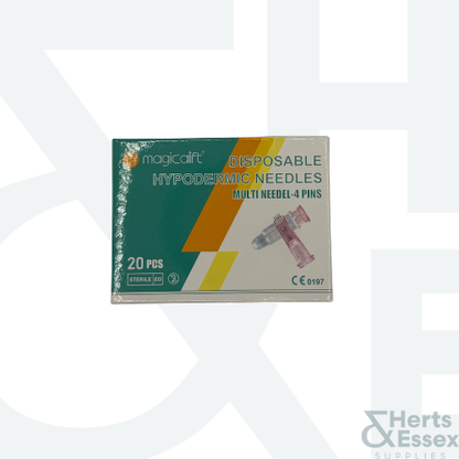 Pink 4-Pin Multi Needle 34G (Mesotherapy Micro Needle)
